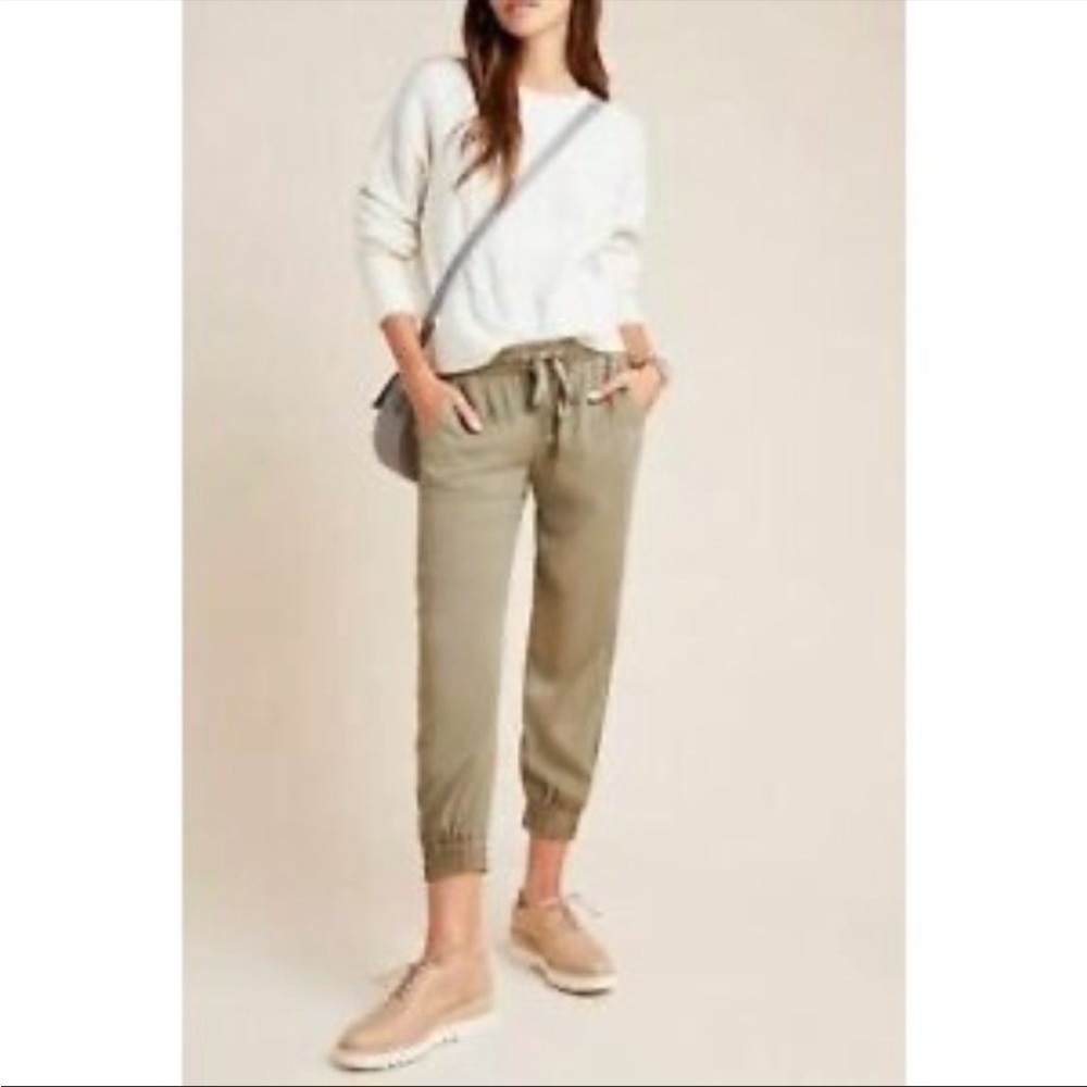 Anthropologie Cloth + Stone tencel drawstring joggers
